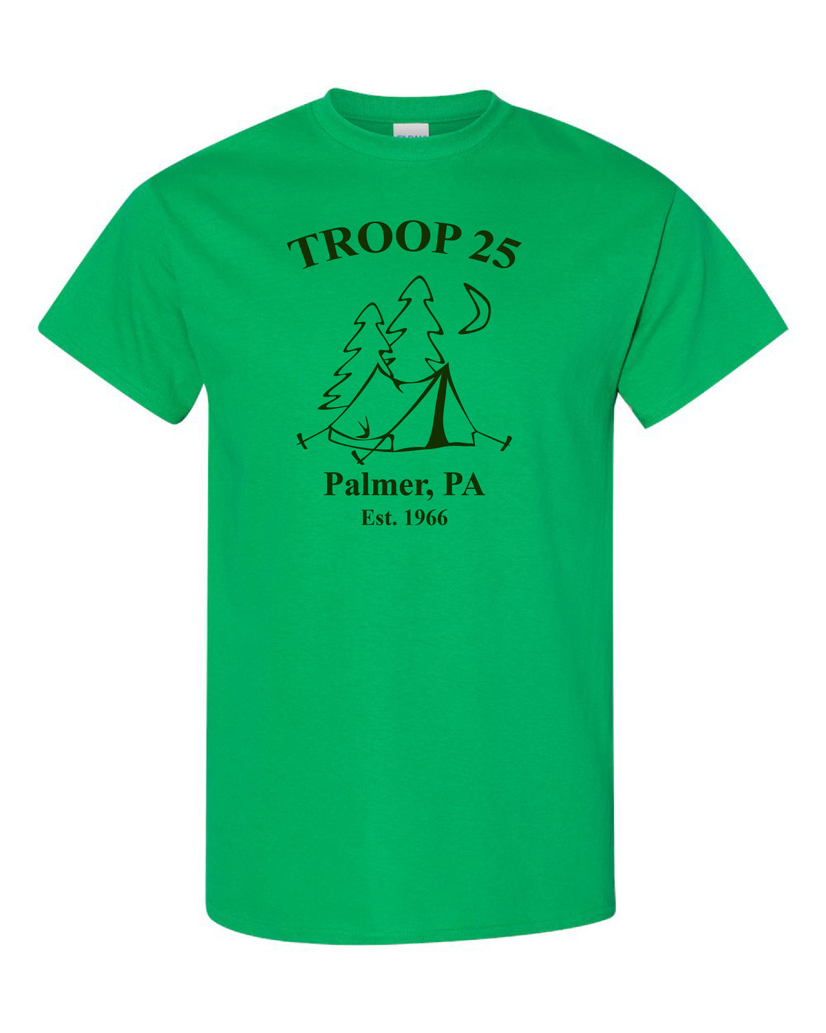 Troop 25 Tee Shirt - Irish Green
