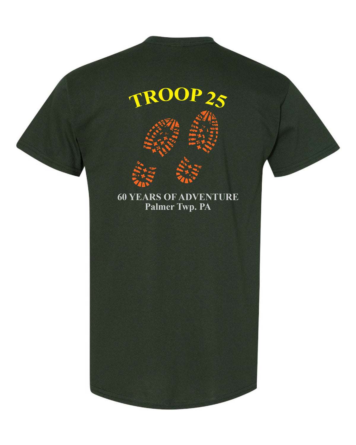 Troop 25 Tee Shirt - 60 Years - Green