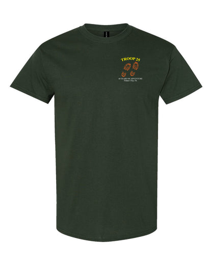 Troop 25 Tee Shirt - 60 Years - Green