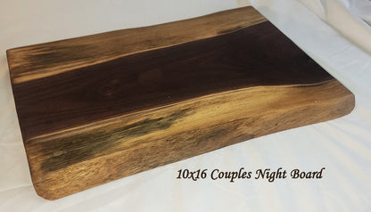 Live Edge Walnut Charcuterie Serving Board