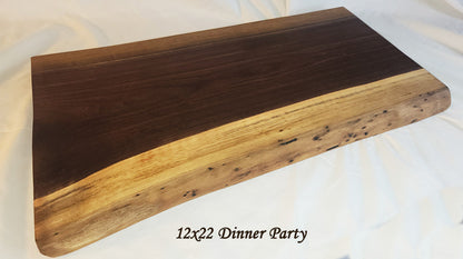 Live Edge Walnut Charcuterie Serving Board