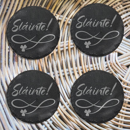 Slate Coasters - Slainte!
