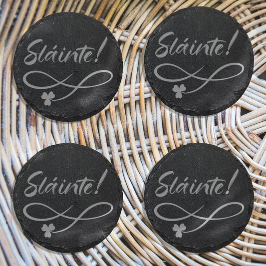 Slate Coasters - Slainte!