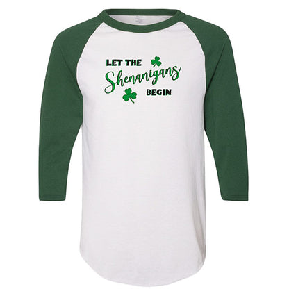 St Pats T - Shenanigans 3/4 Baseball shirt