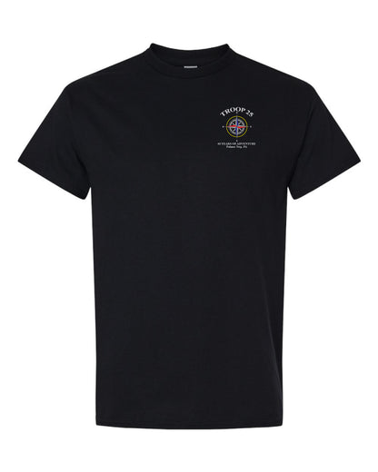 Troop 25 Tee Shirt - 60 Years - Black