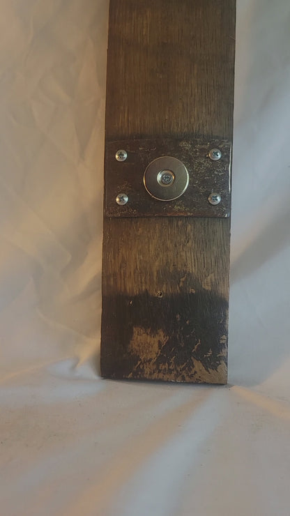 Whiskey Barrel Stave Bottle Opener Wall Hanger