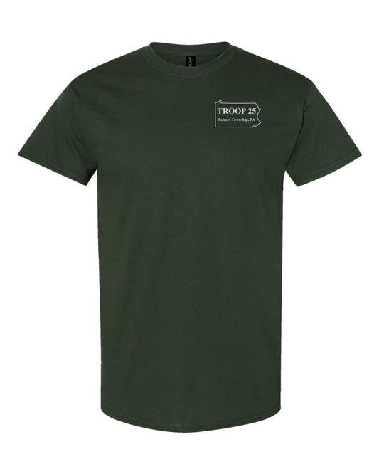 Troop 25 Tee Shirt - Forest Green